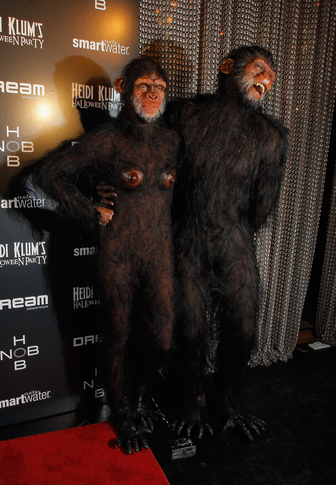 Хайди Клум костюмы на Хэллоуин