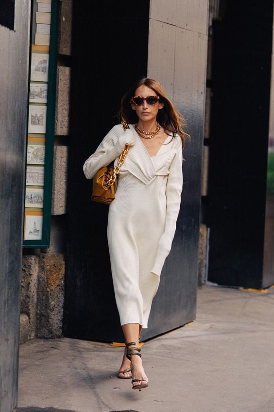 Трикотажное платье — тренд осень-зима 2020/21