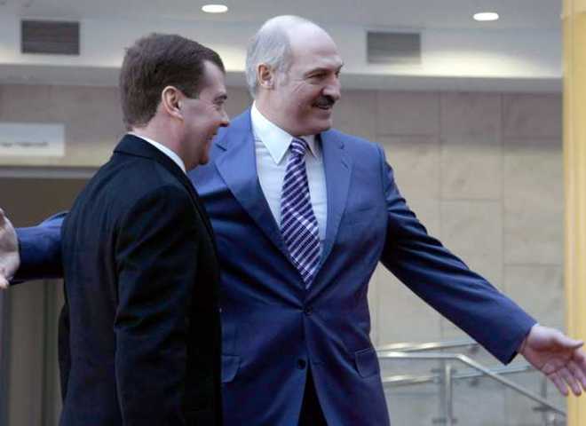 Лукашенко и Медведев