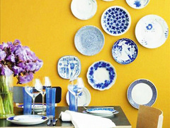 Настенные тарелки в интерьере