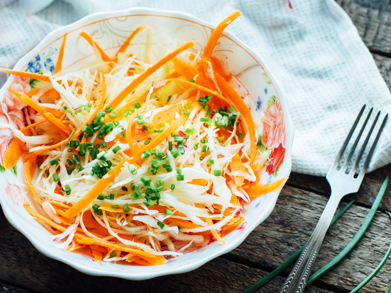 Ингредиенты для «Капустный салат с перцем и морковью»: