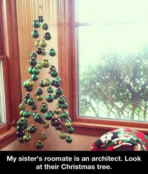 Креативная елка архитектора