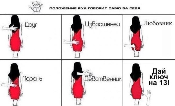 Комикс про мужские руки и девушек