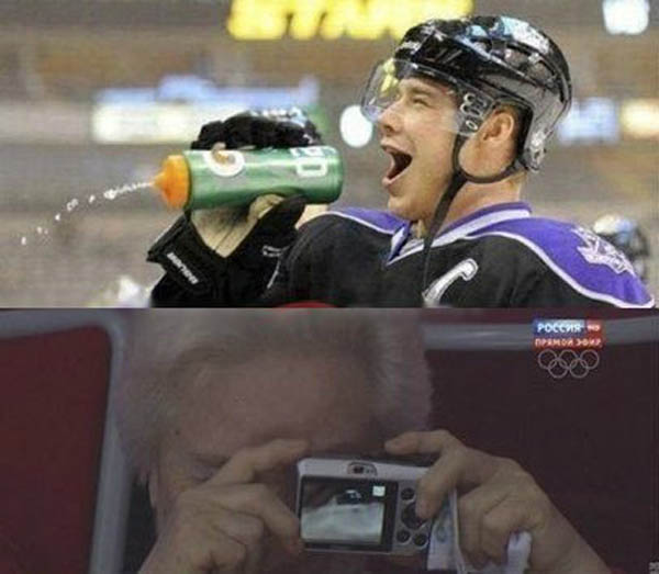 Прикол. Бабушка и внучек