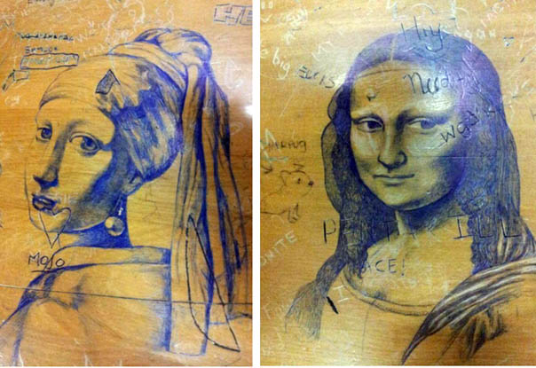 Мировые шедевры живописи на студенческих партах