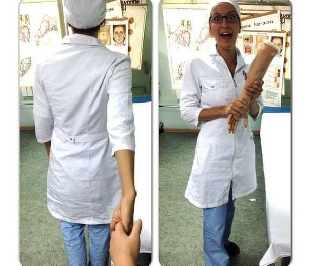 Прикол от патологоанатома "Следуй за мной"