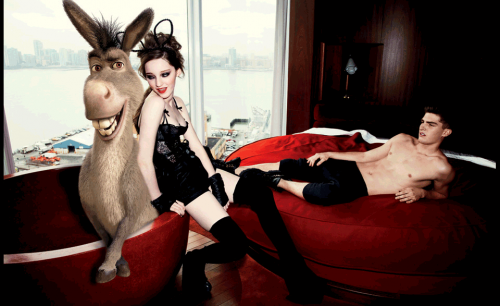 Герои Шрека на страницах глянца