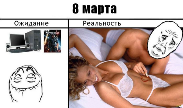 Комиксы про 8 Марта