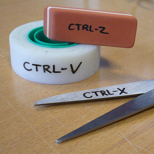 CTRL-Z, CTRL-V, CTRL-X etc.