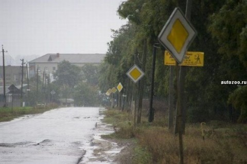 приколы на дорогах...