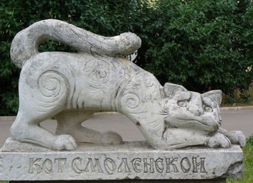 Прикольные памятники котам