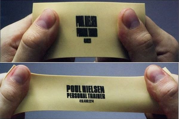 Креативная визитная карточка тренера по фитнесу