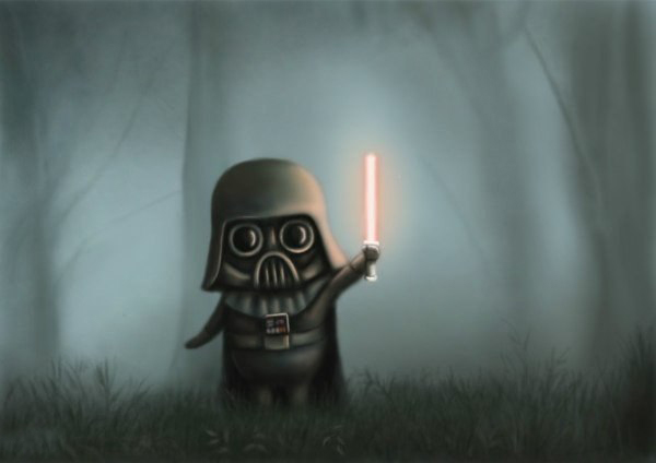 Милая подборка картинок "Вейдер в тумане"