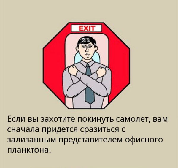Необычные правила поведения в самолете. Прикол