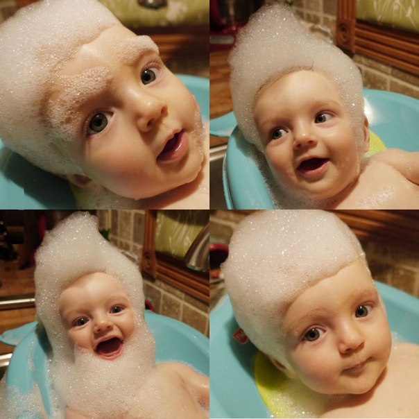 Малыша оставили с папой на 5 минут